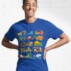 Construction Vehicles Construction Machinery Excavator Trucks Active T-Shirt