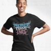 Protect Trans Lives Death Metal Logo Active T-Shirt