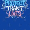 Protect Trans Lives Death Metal Logo Active T-Shirt