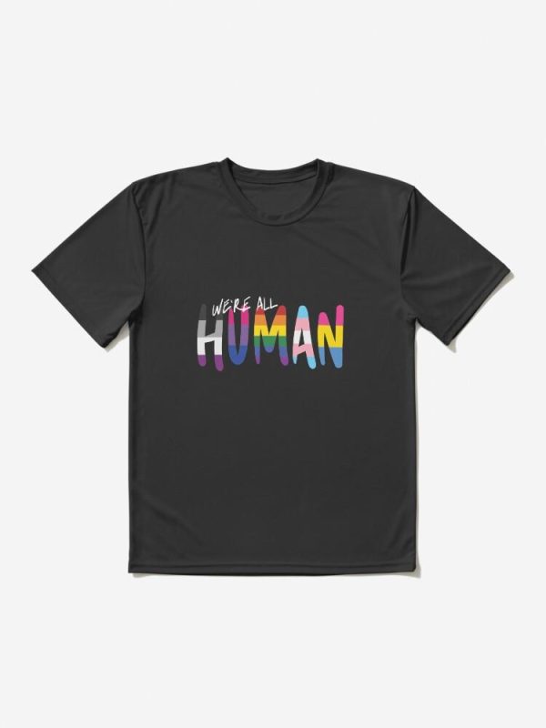 Human: handwritten, various flags, v1: stripes Active T-Shirt