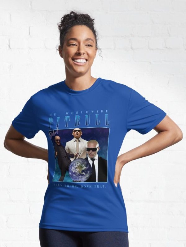 pitbull homage shirt (parody) Active T-Shirt