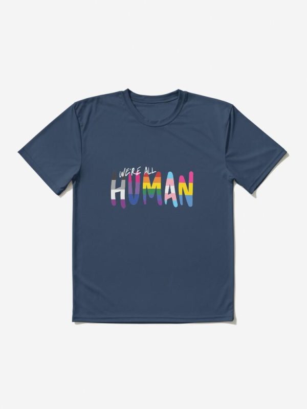 Human: handwritten, various flags, v1: stripes Active T-Shirt