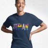 Human: handwritten, various flags, v1: stripes Active T-Shirt
