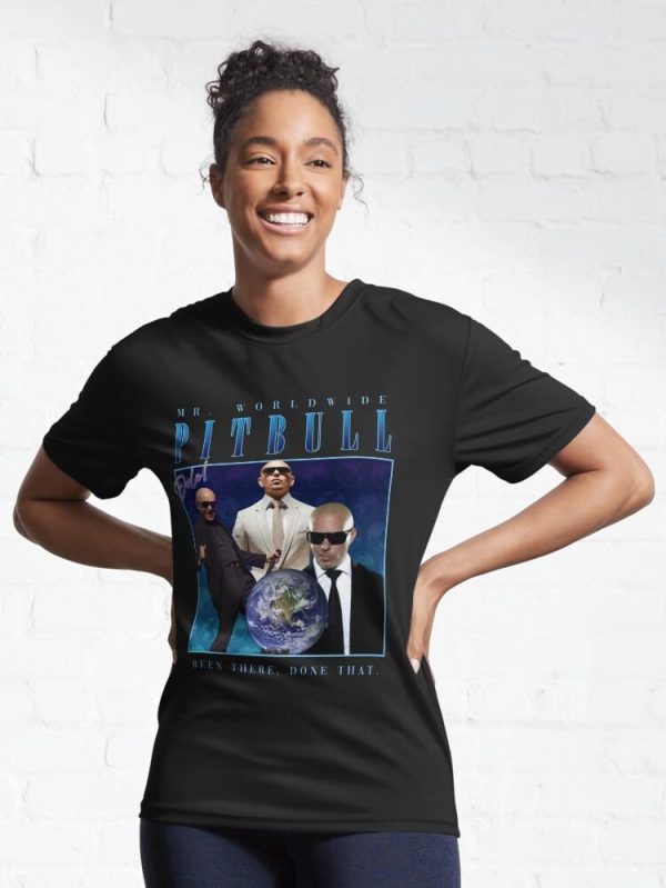 pitbull homage shirt (parody) Active T-Shirt