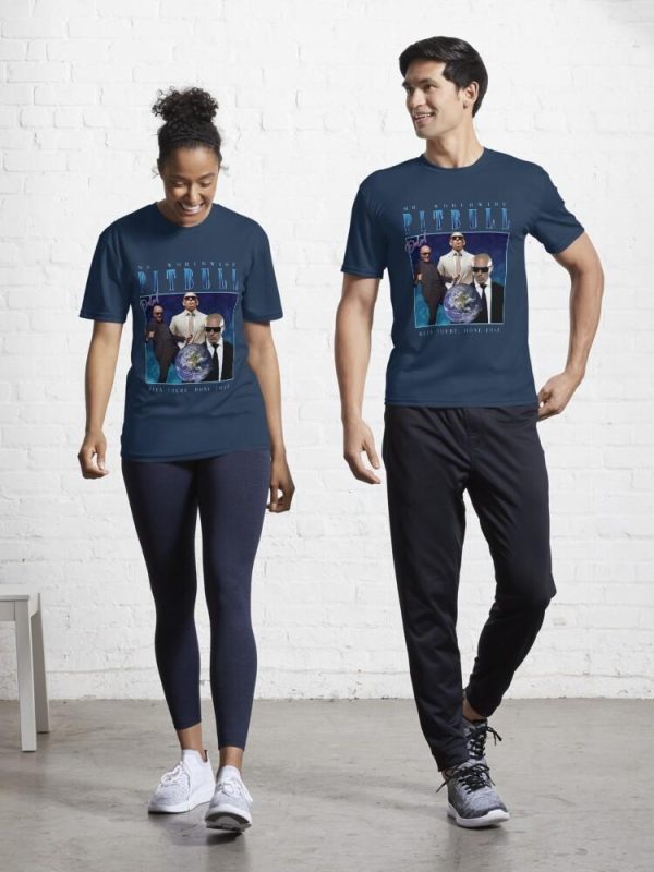pitbull homage shirt (parody) Active T-Shirt